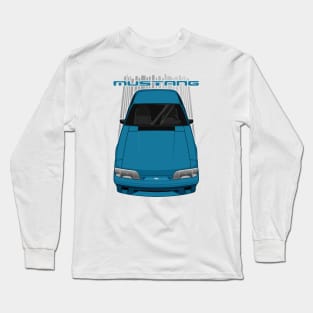 Mustang 1987 to 1993 Fox - Teal Long Sleeve T-Shirt